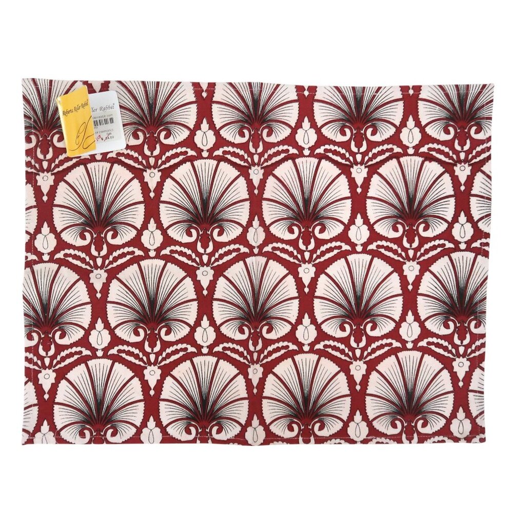 ROBERTA ROLLER RABBIT Set of 4 cotton placemats NWT Marigold pattern